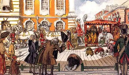 Promenade of Empress Elizabeth through the Noble Streets of Saint Petersburg, 1903