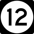 Route 12 marker