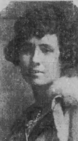 Elyse Aehle, from a 1922 newspaper