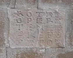Enigmatic inscription of St Peter ad Oratorium, the Sator Square