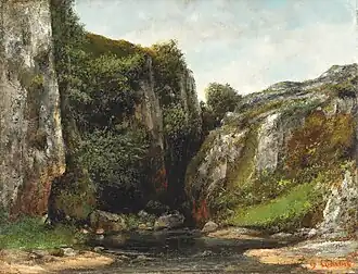 Gustave Courbet, Entree d'un Gave, 1876. Seized from Lévy de Benzion in 1941. Exchanged for old master works from Galerie Fischer in 1941.[27][28]
