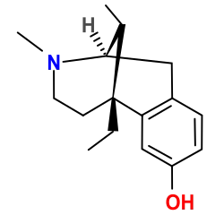 Chemical structure of etazocine.