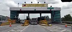 Tipo toll plaza in Subic–Clark–Tarlac Expressway, Hermosa, Bataan, Philippines, before the integration with NLEX