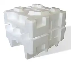 Polystyrene foam cushioning