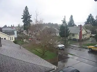 Typical Foster Powell street scene, March 2010