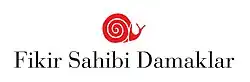 A company logo with an illustrated red snail and black text below it.