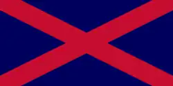 Historical flag of the Blueshirts, and early Fine Gael
