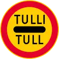 Passing without stopping prohibited (customs control)