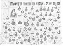 Participants of the first political assembly of Ottoman Serbs, held in Skopje (February 1909)