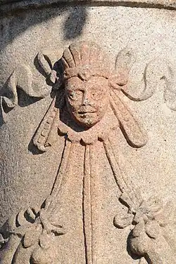 Figure of a bishop, although unclear which