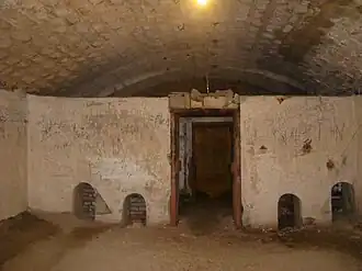 A room inside the fort