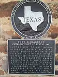 Fort Richardson Hospital Texas Historical Marker