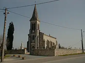 The church in Fougueyrolles