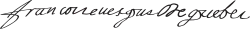 François de Laval's signature