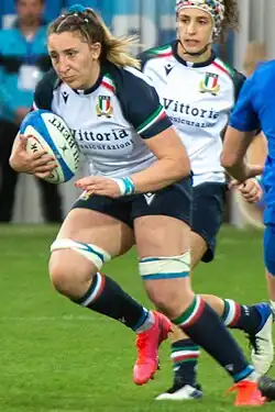 Sgorbini with the ball