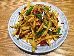 Ganbian Ousi, fried lotus root sticks