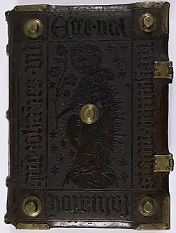 Front cover of Historia Scholastica by Petrus Comestor. Germany (Amerbach), c. 1451
