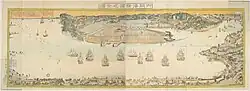 Map of newly opened Yokohama Port 1859–1860