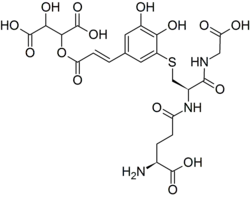 Chemical structure of grape reaction product