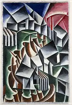 Birsk, 1916, Oil on canvas, 106&nbsp;cm ×&nbsp;69.5&nbsp;cm (41.7&nbsp;in ×&nbsp;27.4&nbsp;in), Solomon R. Guggenheim Museum, New York Gift, George Costakis, 1981 Guggenheim Museum