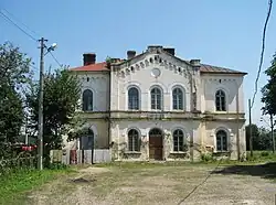 The old railway station in Liteni