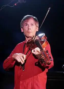 Knox performing on the viola d'amore, 2008 Photo: Claire Stefani