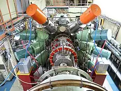 The Gas Dynamic Trap as seen from above.