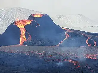 Geldingadalir eruption near Fagradalsfjall, 24 March 2021