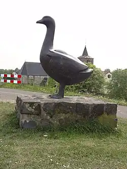 Sculpture 'The Gent' (known as town symbol)