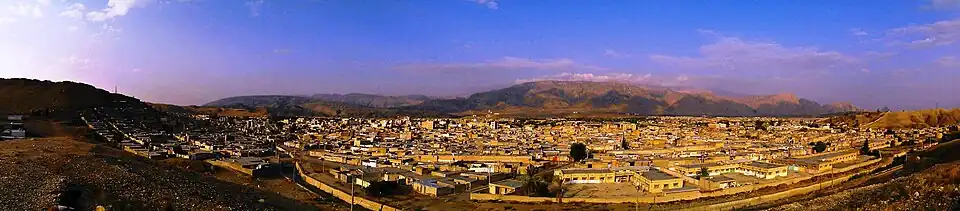 Panorama of Dogonbadan (Gachsaran) city
