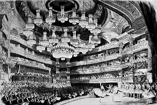 The ballet Giselle during a state visit of Tsar Alexander II (4&nbsp;June&nbsp;1867)