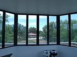 View from the inside of the Thunderbird Control Tower station