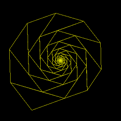 The obtuse golden triangle is the gnomon of a enneagon
