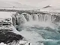 Goðafoss seen from the Eastern bank in winter