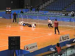 Japan women's team defending