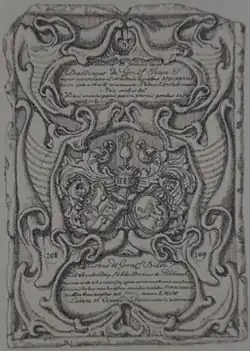 Gravestone of Jacob and his father Diederik Jansz. Graeff at Amsterdam's Oude Kerk