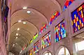 Stained glass inside the bazaar