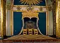 Throne of the Tsar, the Empress and the Empress Mother in the Grand Kremlin Palace