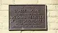 NRHP plaque affixed to the Grasse Mount building