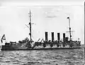 Imperial Russian armoured cruiser Gromoboi.