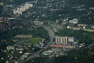 Grorud senter aerial, 2010.