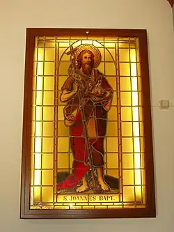 Saint John the Baptist stained glass window