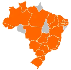 H1N1 Brazil Map by Community Outbreaks