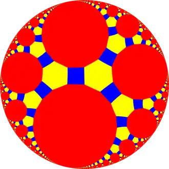 Truncated triapeirogonal tiling
