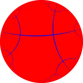 Order-4 apeirogonal tiling