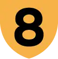 Route 8 shield}}