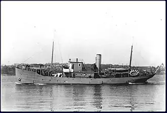 HMCS&nbsp;Ypres was a Battle-class trawler used by the Royal Canadian Navy as a gate vessel. She was sunk in a collision with a battleship in May 1940.