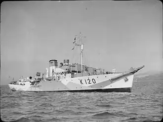 The Flower-class corvette HMS&nbsp;Borage was one of the seventeen escorts of Convoy HX&nbsp;214.
