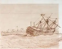 Mends was present, with HMS Edgar, as attempts were made in vain to salvage HMS Conqueror, on Rum Cay, in the Bahamas, January 1862[16]