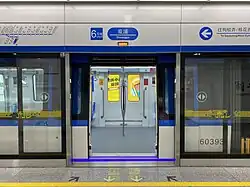 Train at Shuangpu Station